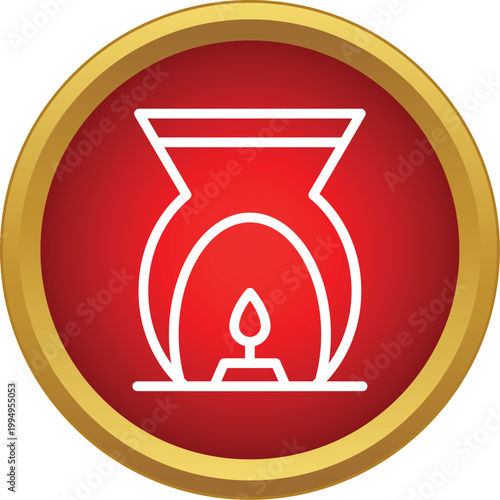 Aromatic diffuser with a tea light candle