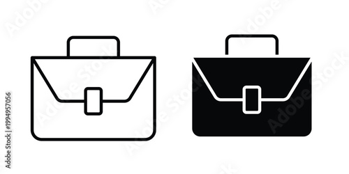 Briefcase icon. glyph style icon. Stroke icons