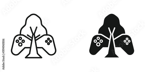 Comparison of healthy and diseased lungs with game controller representations