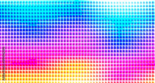 Картината върху платно Vibrant colorful pixelated pattern fills the entire scene smoothly