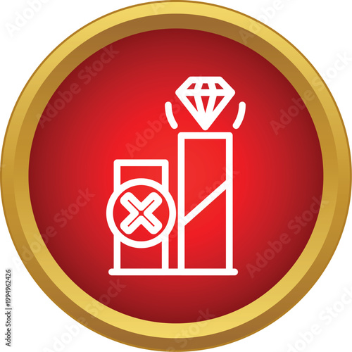 Comparing two options for quality, selecting the higher value diamond while rejecting the other