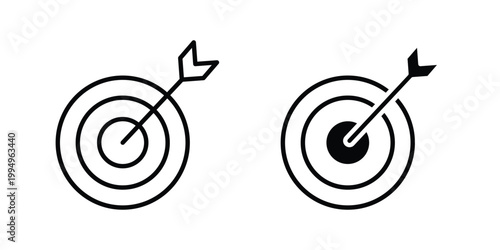Goal icon. glyph style icon. Stroke icons
