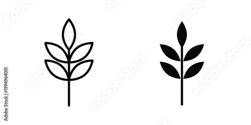 High fiber food icon. glyph style icon. Stroke icons