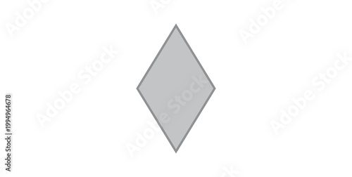 Free Download Rhombus Shape in Geometry. Equilateral Quadrilateral. - GFXLoad