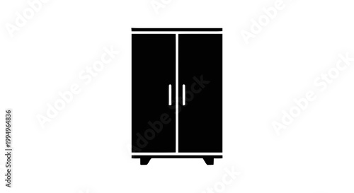Vector illustration of wardrobe icon vector illustration on a transparent background