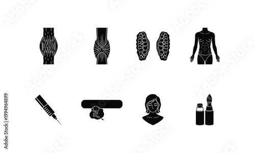 Medical illustration of hair loss and treatments