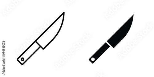 knife icon. glyph style icon. Stroke icons