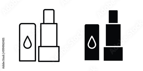 Lip balm icon. glyph style icon. Stroke icons