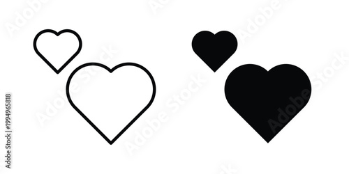 Love icon. glyph style icon. Stroke icons