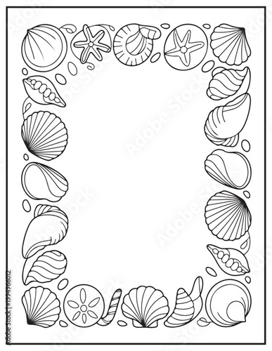 Calm coastal living coloring pages 