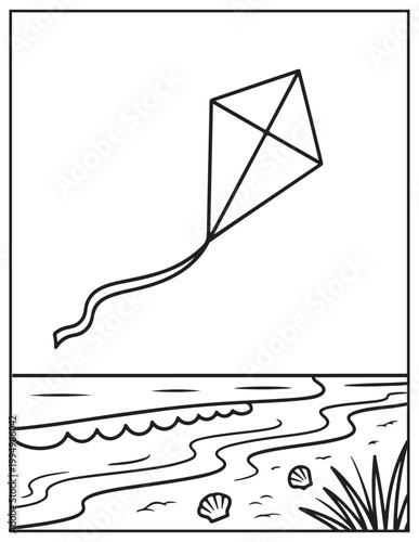 Calm coastal living coloring pages 
