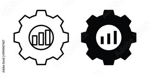 Optimization icon. glyph style icon. Stroke icons