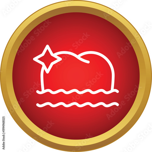 Tooth shining with star highlighting dental care icon