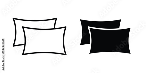 Pillow icon. glyph style icon. Stroke icons