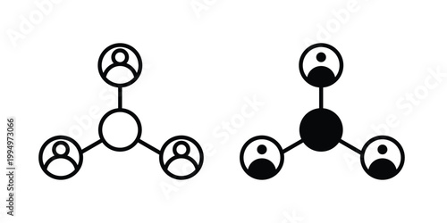 Stakeholders icon. glyph style icon. Stroke icons