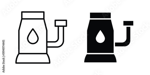 Sump pump icon. glyph style icon. Stroke icons