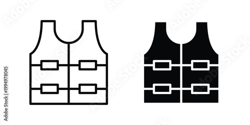 Vest jacket icon. glyph style icon. Stroke icons