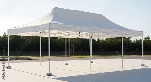 White Pop Up Canopy Tent for Outdoor Events and Shade.