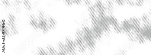 A sleek white banner incorporating halftone textures to convey movement and energy.