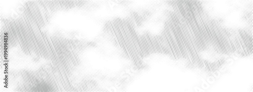 White background banner with a speed effect created by fading halftone dots.