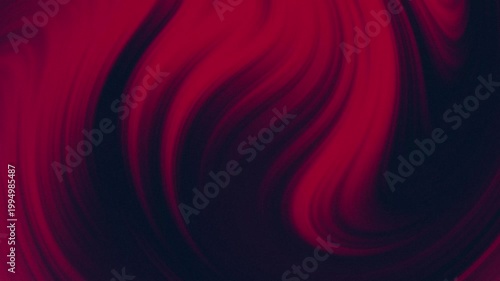 Abstract fluid liquid background with swirling crimson and dark waves