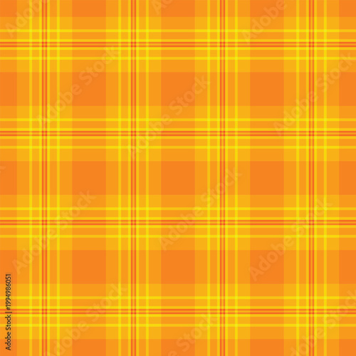 Table cloth texture fabric tartan, clan background check vector. Cool pattern textile plaid seamless in bright and royal gold colors.