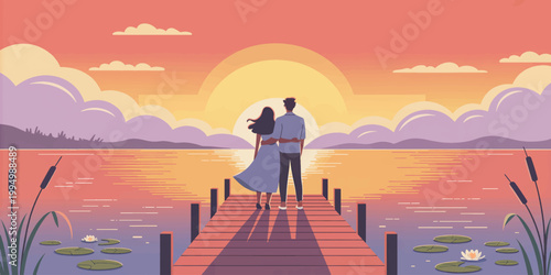 Girl walking on the beach at sunset by the sea