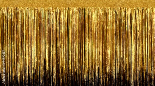 Close-up Macro Shot of Golden Threads Texture Background.
