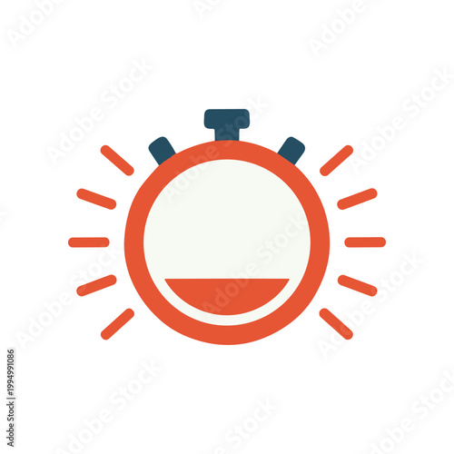 Stopwatch Timer Icon Graphic Design.