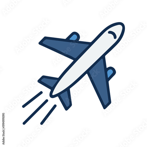 Airplane Taking Off in the Sky.