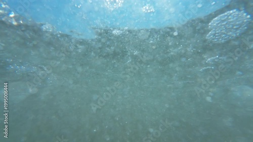 Slow Motion x4 Filmed at 120fps Underwater Sunlight
