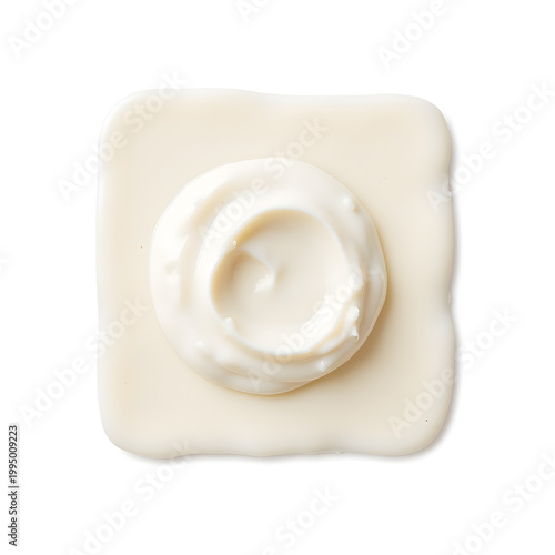 yogurt with spoon for probiotic digestion support isolated on white background