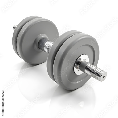dumbbell for fitness training and strength workout isolated on white background