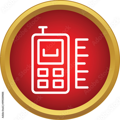 Device measuring radiation levels creating a digital network communication icon