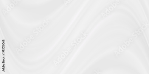 Smooth white silk and satin fabric background featuring soft wavy curves and flowing liquid motion with a light blue textile texture design