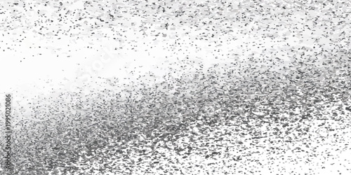 A clean macro pattern of transparent rain drops creates a wet liquid texture on a cold blue and grey glass window surface