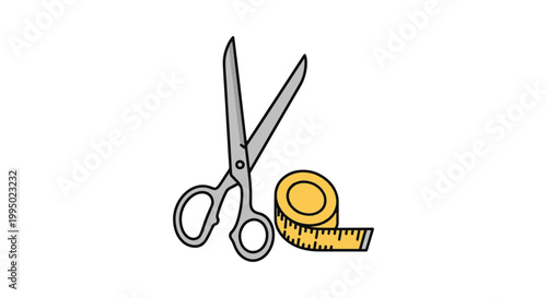 Sewing Studio Line art vector minimal decorative abstract