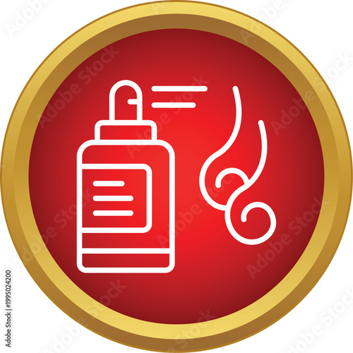 Aerosol spray bottle emitting product for hair styling and grooming