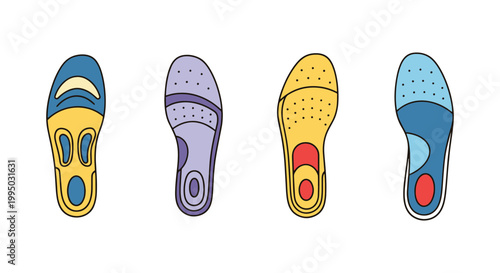 Shoe Insole Line art vector abstract illustration