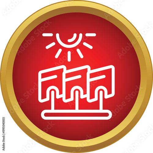 Solar panels converting sunlight into electricity for sustainable power generation