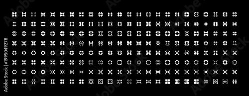 Modern style logo symbol for brand identity. Minimalist abstract logo with flowing geometric shapes representing harmony and balance.