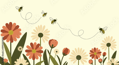 A cheerful and vibrant floral design evoking growth and positivity. Ideal for website backgrounds, social media, or marketing materials needing a touc