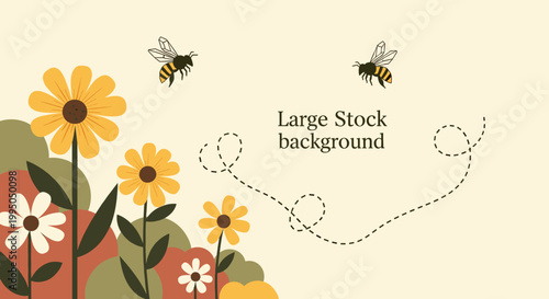 A vibrant, modern floral design evoking feelings of serenity and growth. Ideal for website backgrounds, social media posts, or marketing materials nee