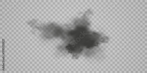 Fog or smoke isolated transparent special effect. White vector cloudiness, mist or smog background. Vector illustration