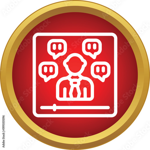 Person delivering a live online presentation with audience interaction and chat comments