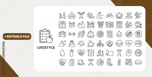 Graphic design web icons in line style. Icons for graphic designer, creative package, stationary, software, creativity, tools, drawing, collection. Vector illustration.