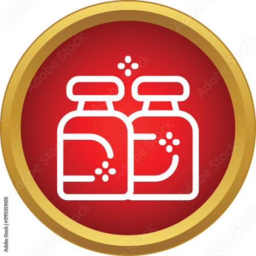 Two medicine bottles representing healthcare, pharmacy, and medical treatment