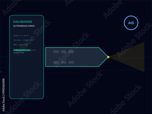 Autonomous Cargo Ship Interface for Maritime Logistics and Smart Ocean Transportation Management