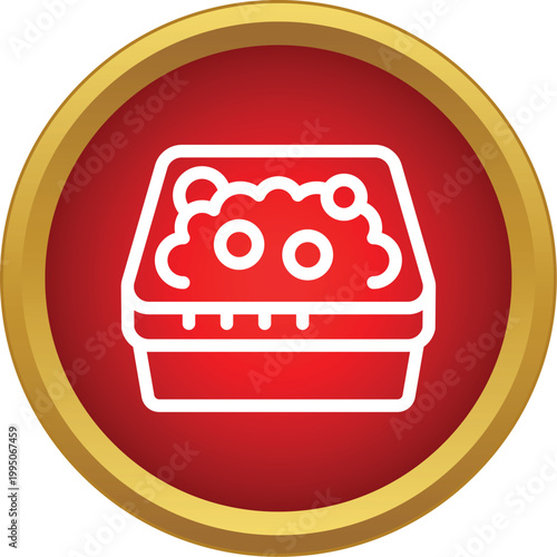 Cat litter box icon representing pet waste and cleanliness