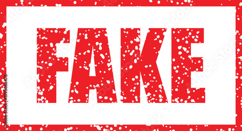 Fake Stamp Grunge Distressed Rubber Seal Vector Illustration